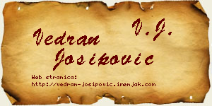 Vedran Josipović vizit kartica
